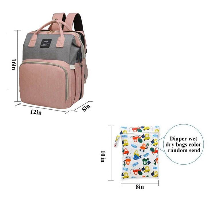 Diaper Bag with Changing Station, 7 in 1 Travel Diaper Bag