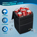 2 Gallon Black Leak-Proof Waterproof Car Trash Can with Lid