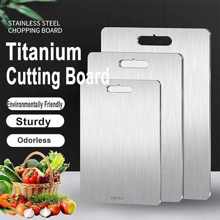 Titanium Cutting Boards for Kitchen, Stainless Steel Cutting Board