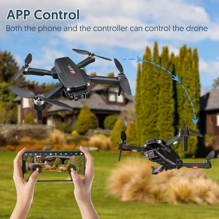 H16 Drone with Camera for Adults 4K, Foldable Drone for Beginners with Brushless Motor, Optical Flow Positioning