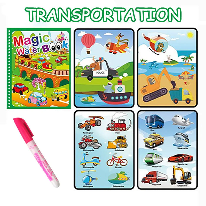 1Pcs Magical Book Water Drawing Montessori Early Education Toys