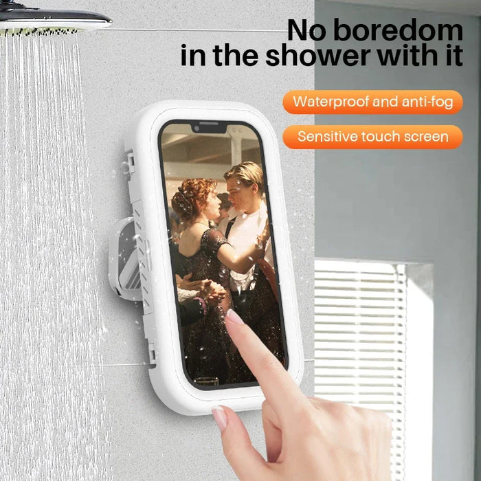 New Rotation Waterproof Bathroom Phone Wall Mount Holder 