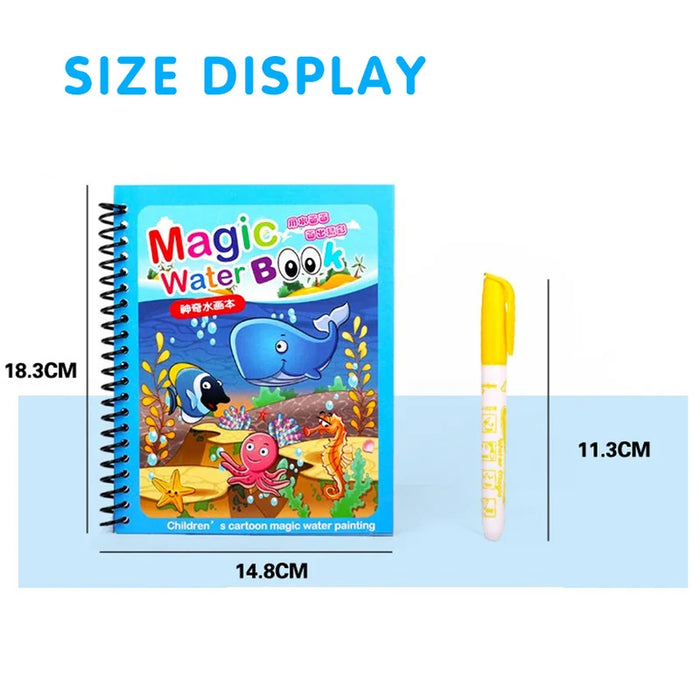 1Pcs Magical Book Water Drawing Montessori Early Education Toys