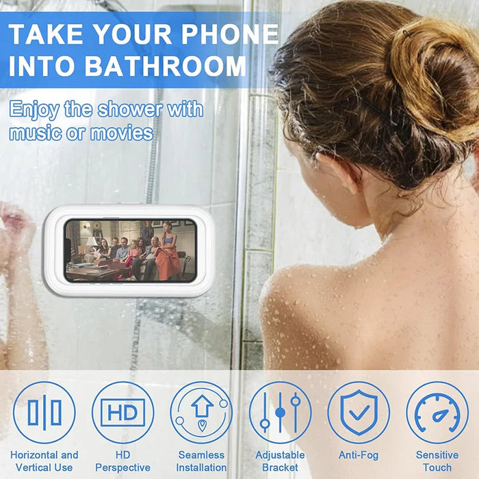 New Rotation Waterproof Bathroom Phone Wall Mount Holder 