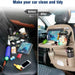 Car Seat Back Organizer PU Leather Auto Storage