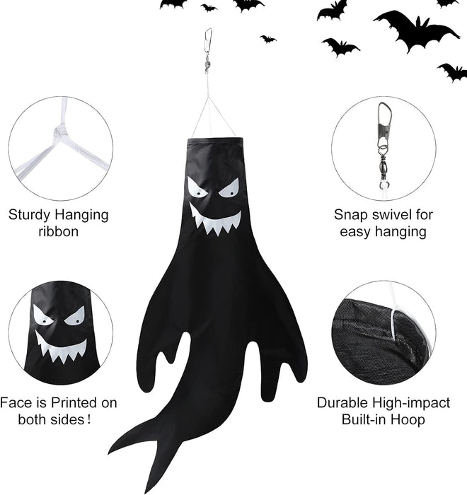 4 Pieces 43 Inch 18 Inch Halloween Ghost Decorations 