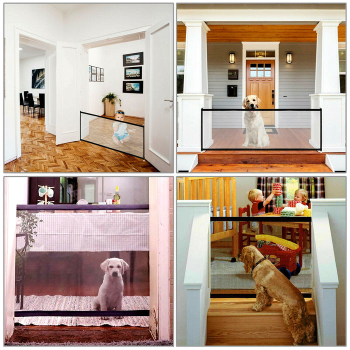 Pets Dog Cat Baby Safety Gate Mesh