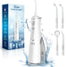 Cordless Water Flosser, Rechargeable Oral Irrigator with 300Ml Water Tank, 4 Cleaning Modes & 4 Tips