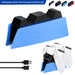 Fast Dual Charging Station for PS5 Dual Wireless Game Controller Handle Charging Dock Stand 