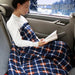 Car Heating Blanket 12V Cigarette Plug Travel Throw Blanket 