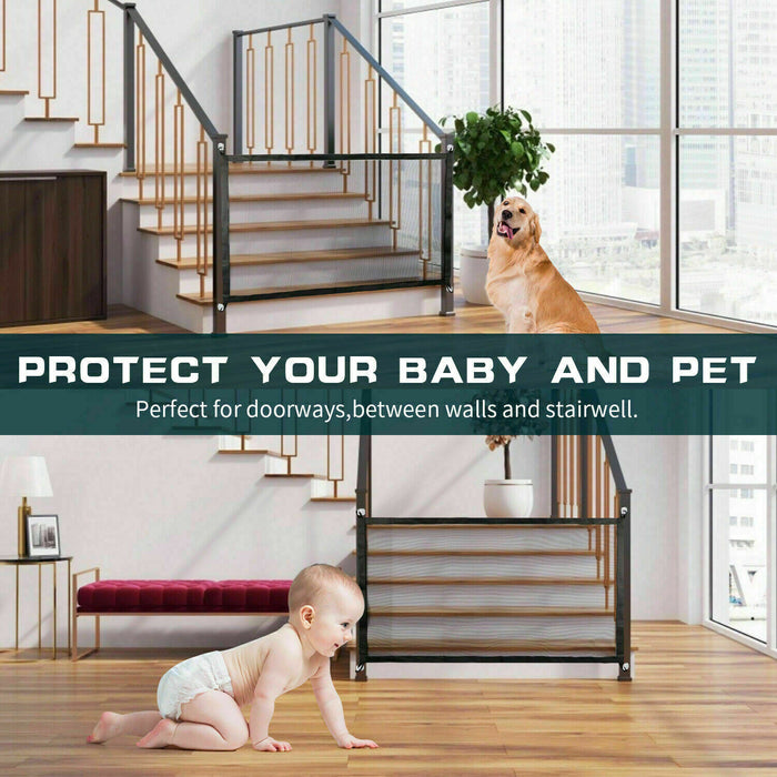 Pets Dog Cat Baby Safety Gate Mesh