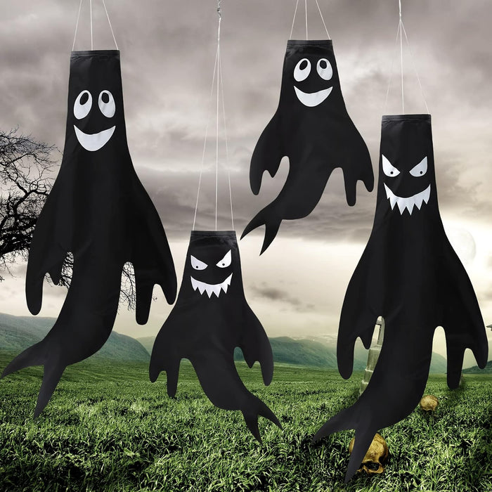 4 Pieces 43 Inch 18 Inch Halloween Ghost Decorations 